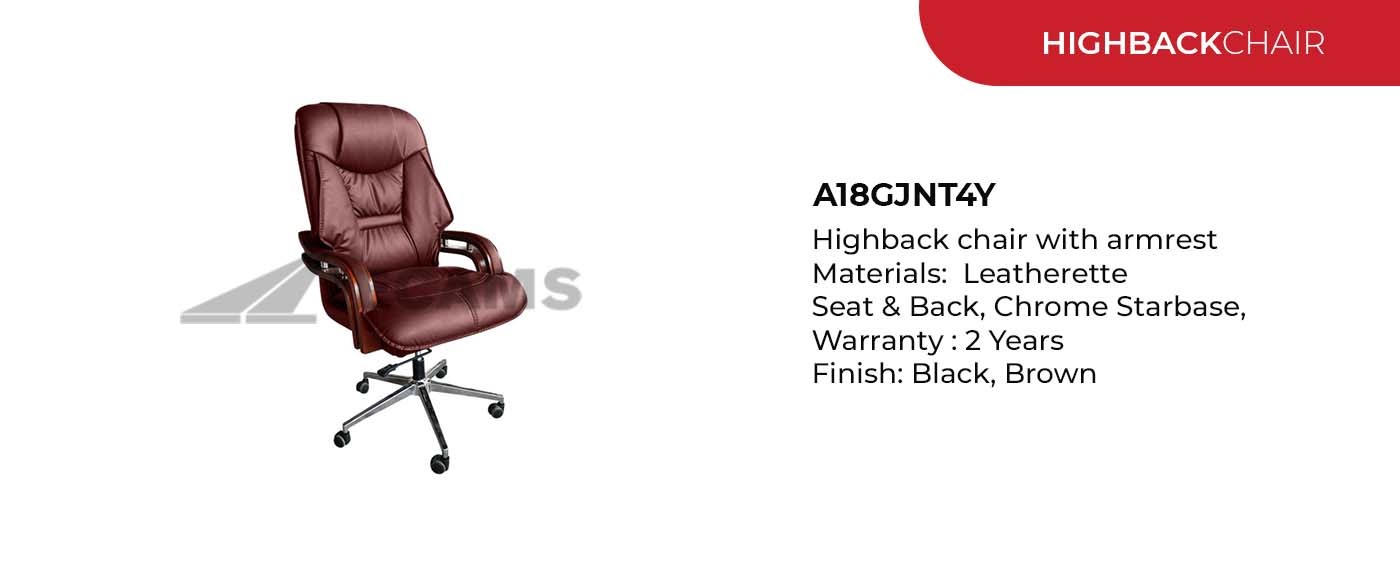 chrome starbase high back chair