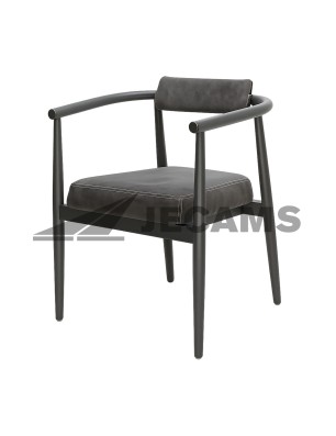 Premium leatherette visitor chair for corporate meeting rooms