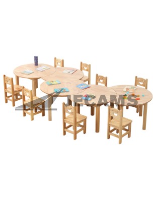 Simple study desk for home learning setup