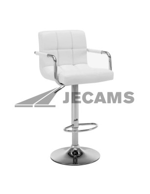 white stool chair with backrest​