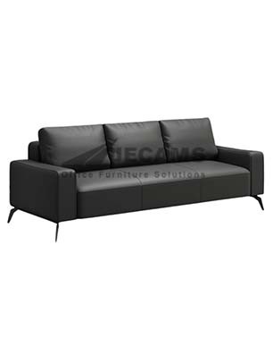 3-Seater Black Sofa