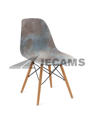 Multi-purpose office chair in solid wood frame