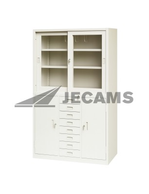 Modern steel filing cabinet for organized office workspace