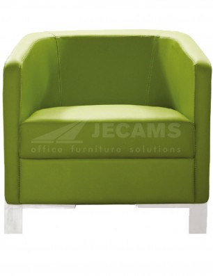 1 seater green office sofa