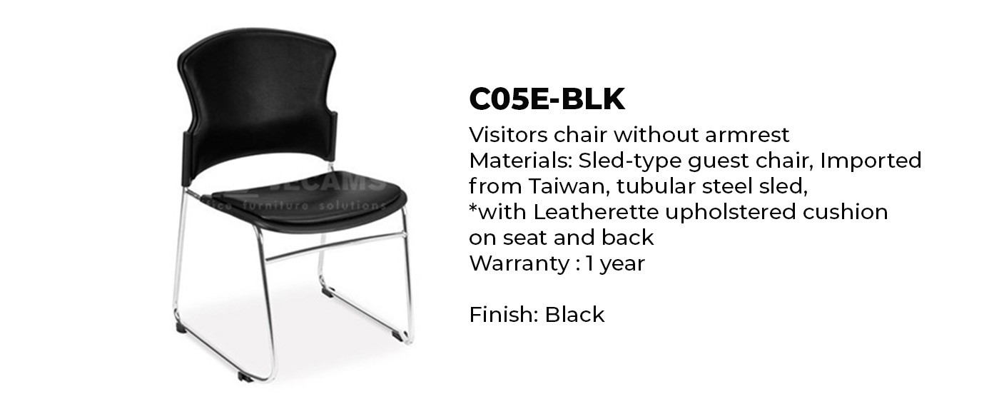 imported black office chair