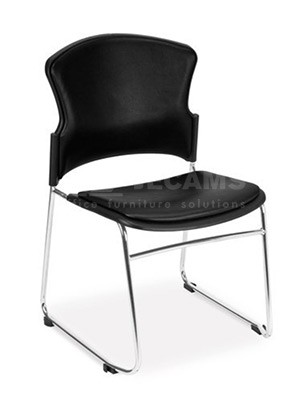 Upholstered Office Chair In Black