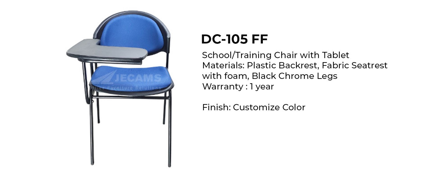 school chair with arm