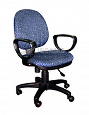 Fabric Clerical Chair with Armrest