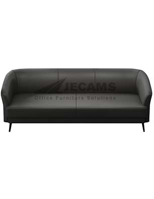 Classic Black 3-Seater Sofa