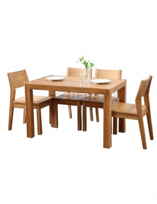 4-Seater Cherry Wooden Dining Table Set HD N1022 | Jecams Inc.
