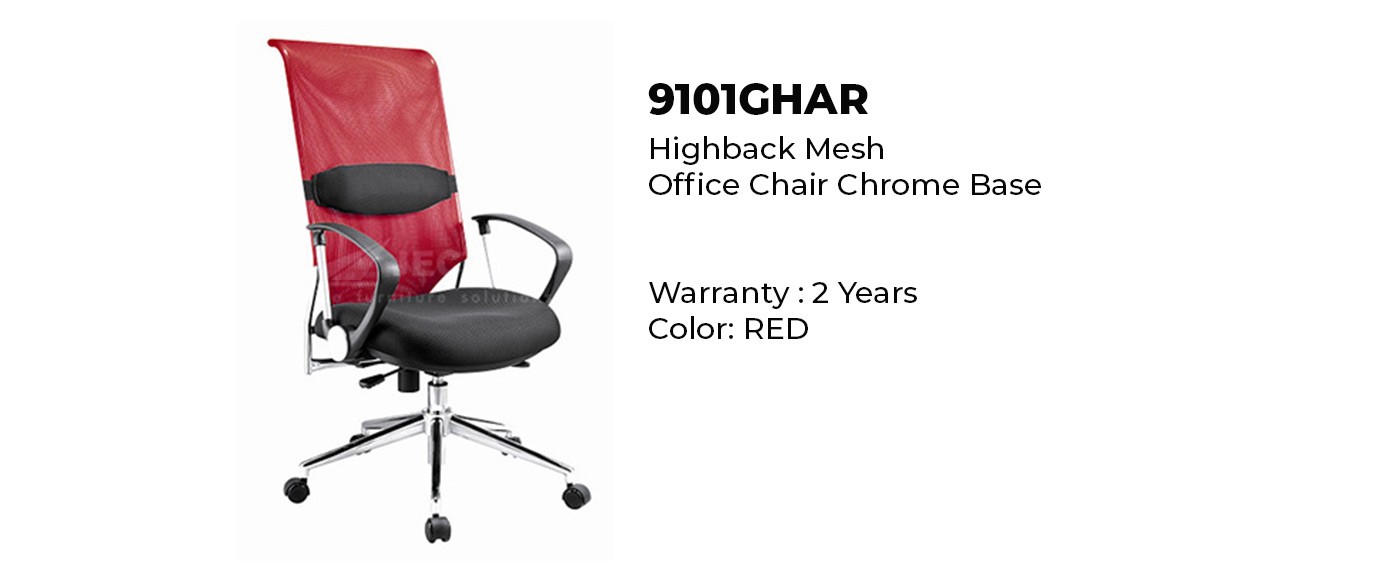 red office mesh chair