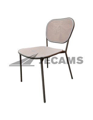 Durable aluminum frame stackable chair