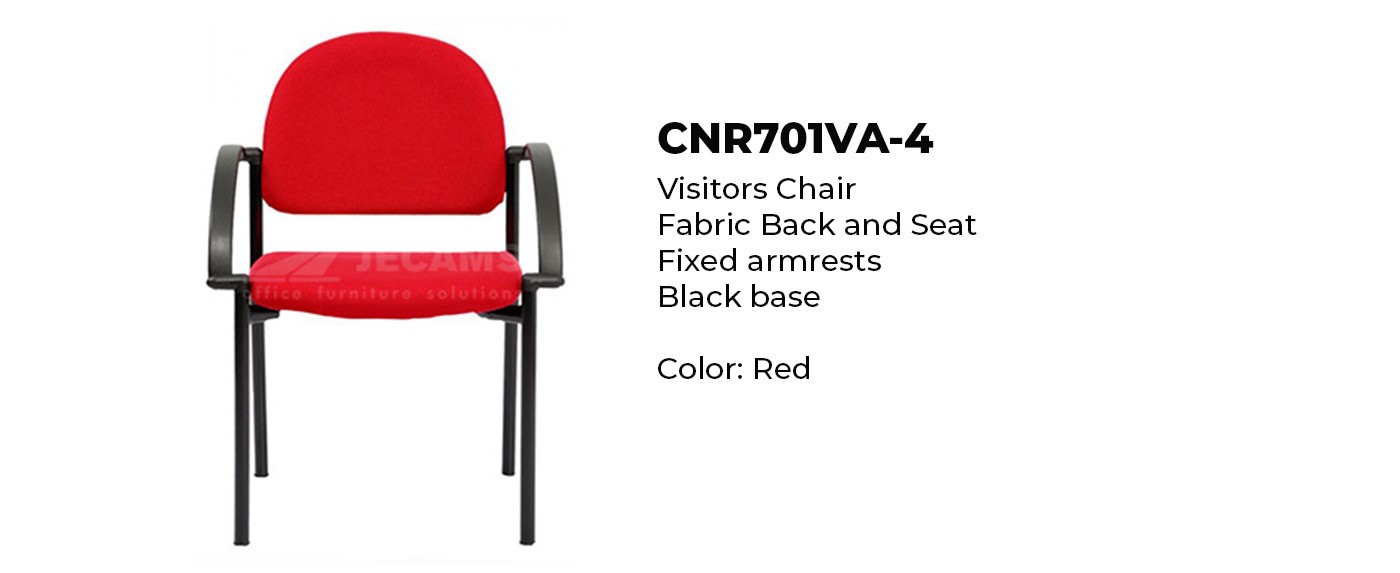 red visitors chair