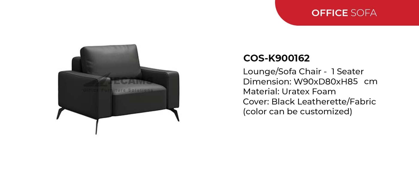 single black sofa