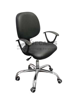 Black Leather Clerical Chair
