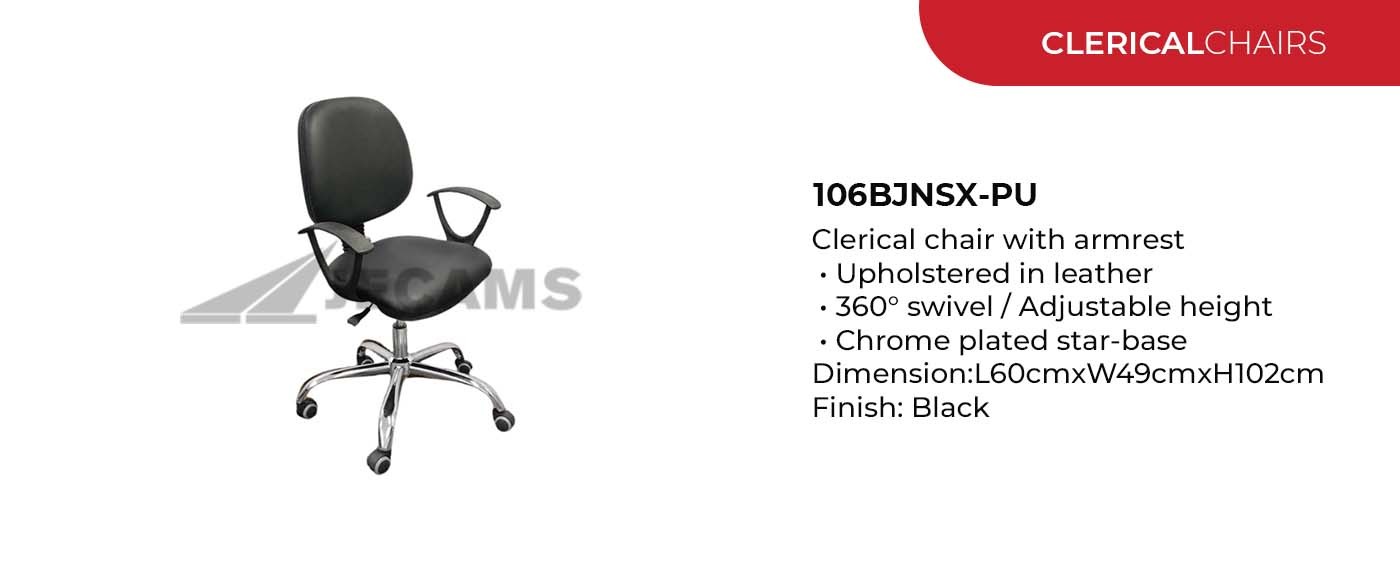 Black Clerical Chair