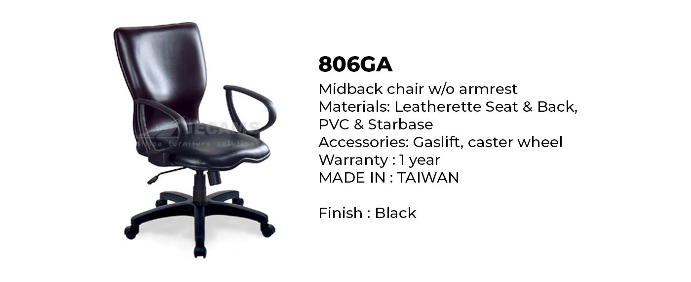 Elegant black office chair