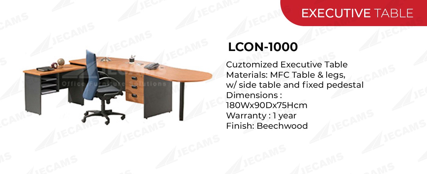 wide executive office table