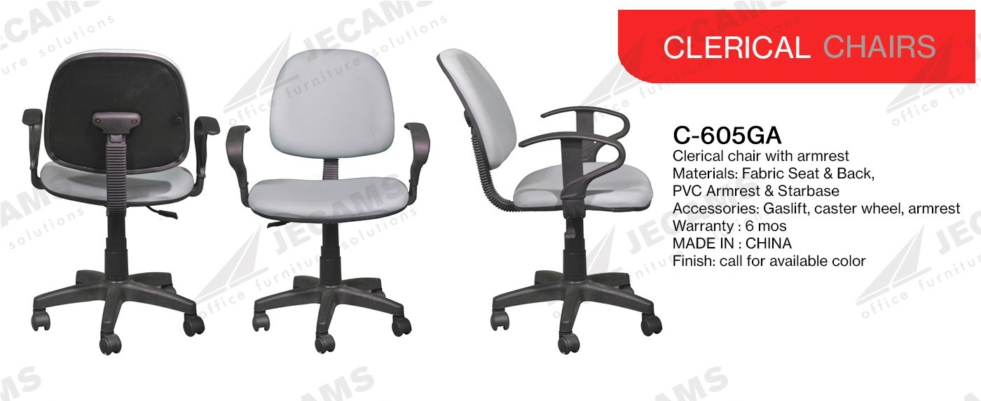 white clerical chairs