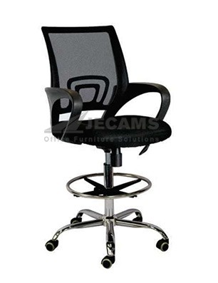 Black Drafting Chair