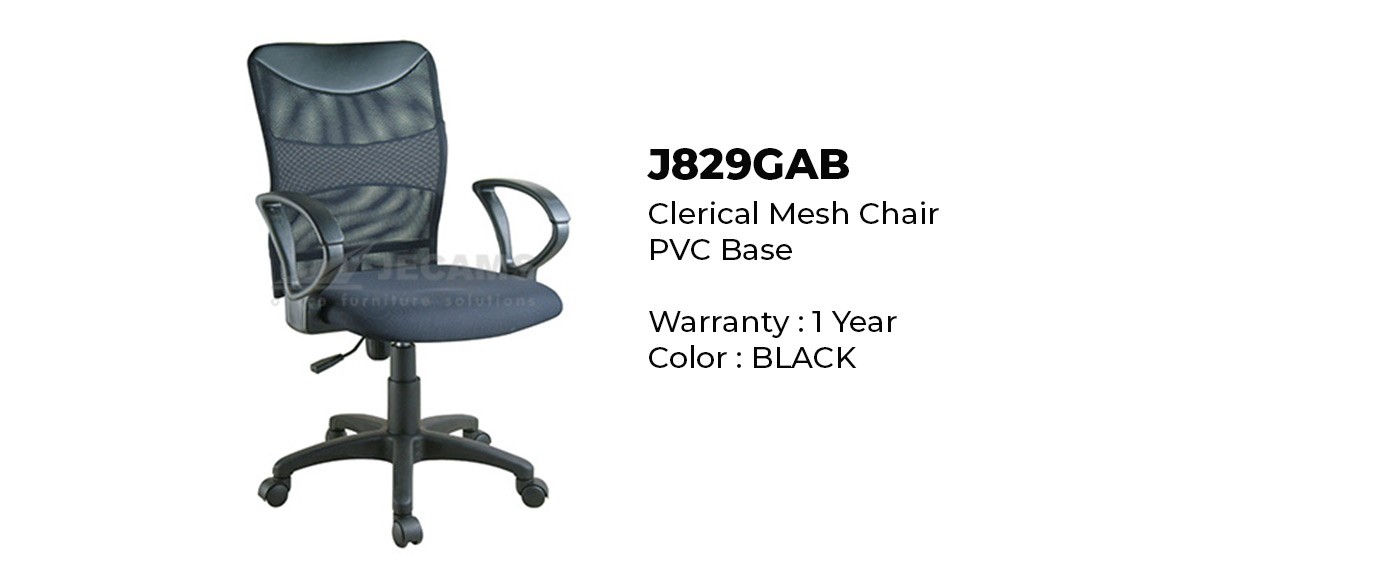 black comfortable mesh office chair
