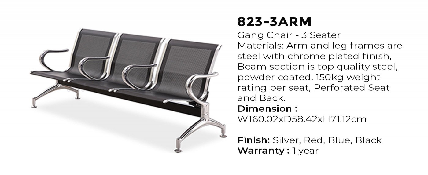 Gang Chair 3 Seater