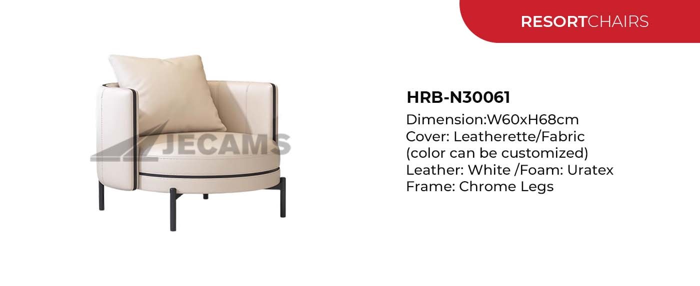 white hotel chair