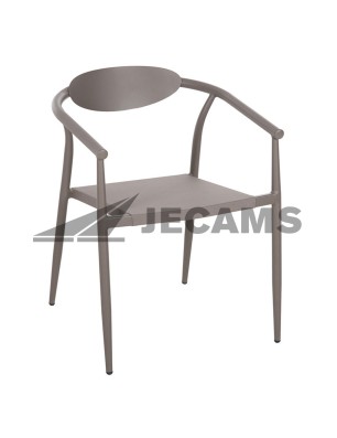 Aluminum frame stackable chairs for a corporate event