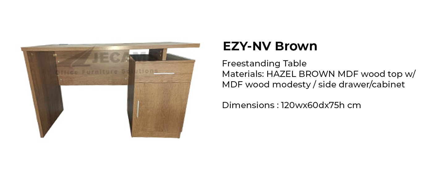 Hazel Brown MDF Top Freestanding Table