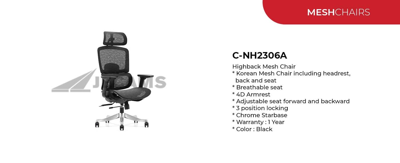 adjustable seat mesh chair