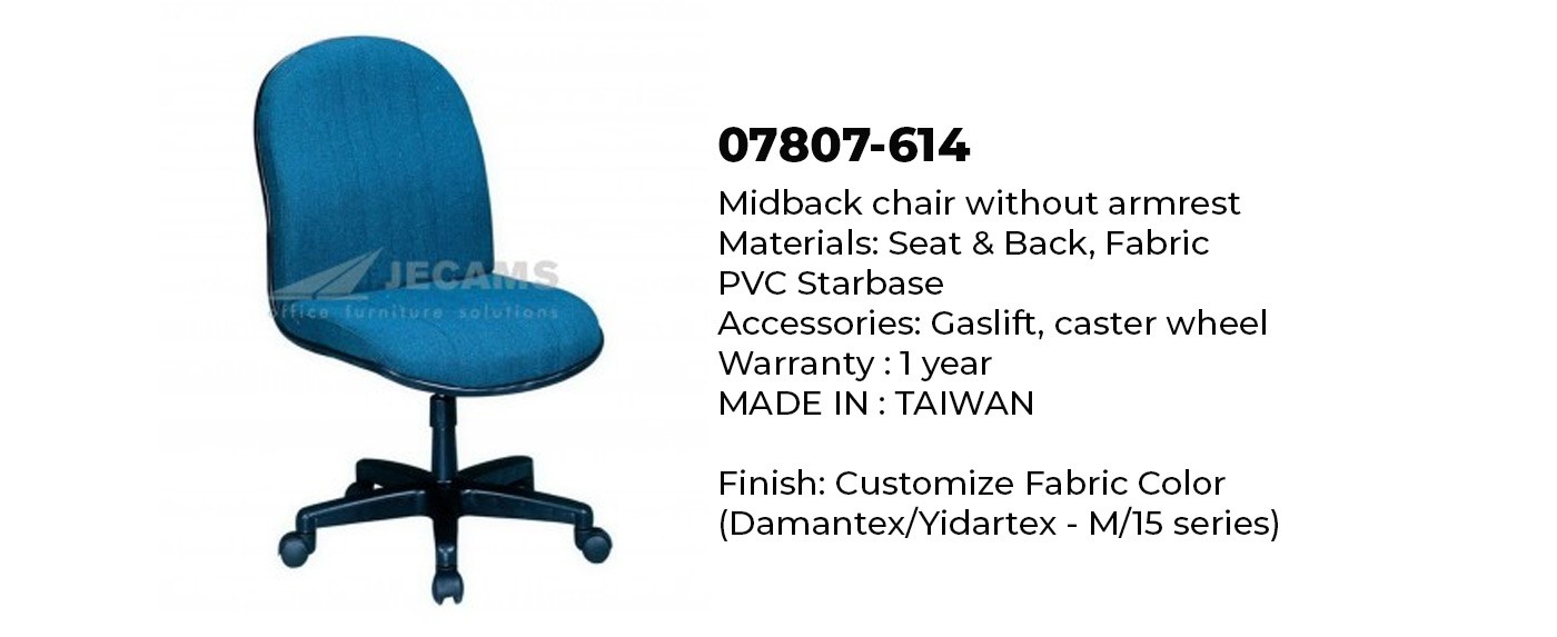 Mid Back Fabric Office Chair