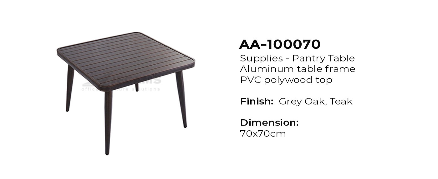 Aluminum Pantry Table
