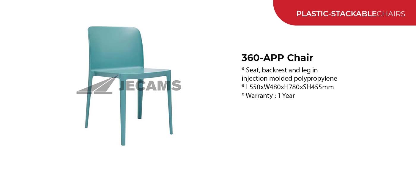 molded PP plastic stackable chair