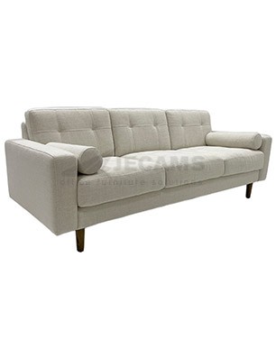 white leather sofa