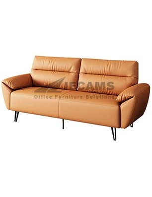 Orange 2-Seater Lounge Chair
