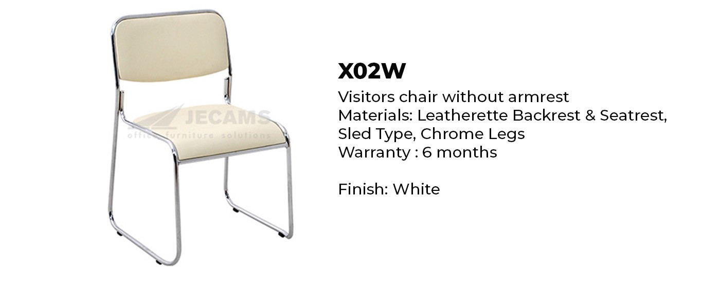 white visitor chair