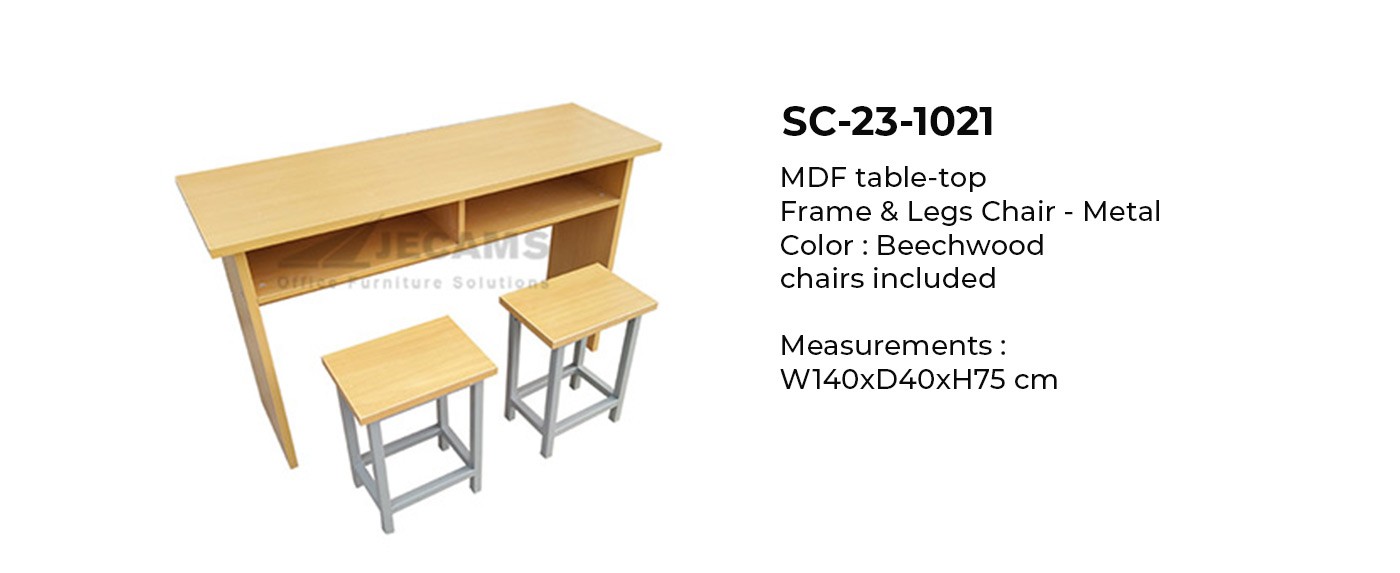Double size school desk