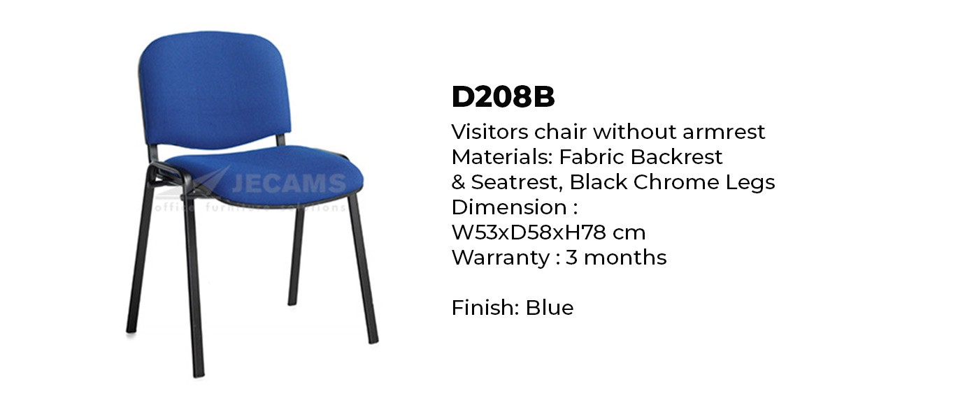 color blue visitor chair
