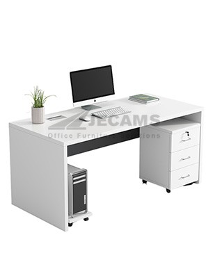 free standing table with mobile pedestal