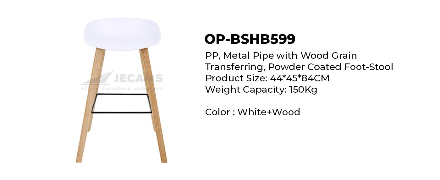 white modern bar stool