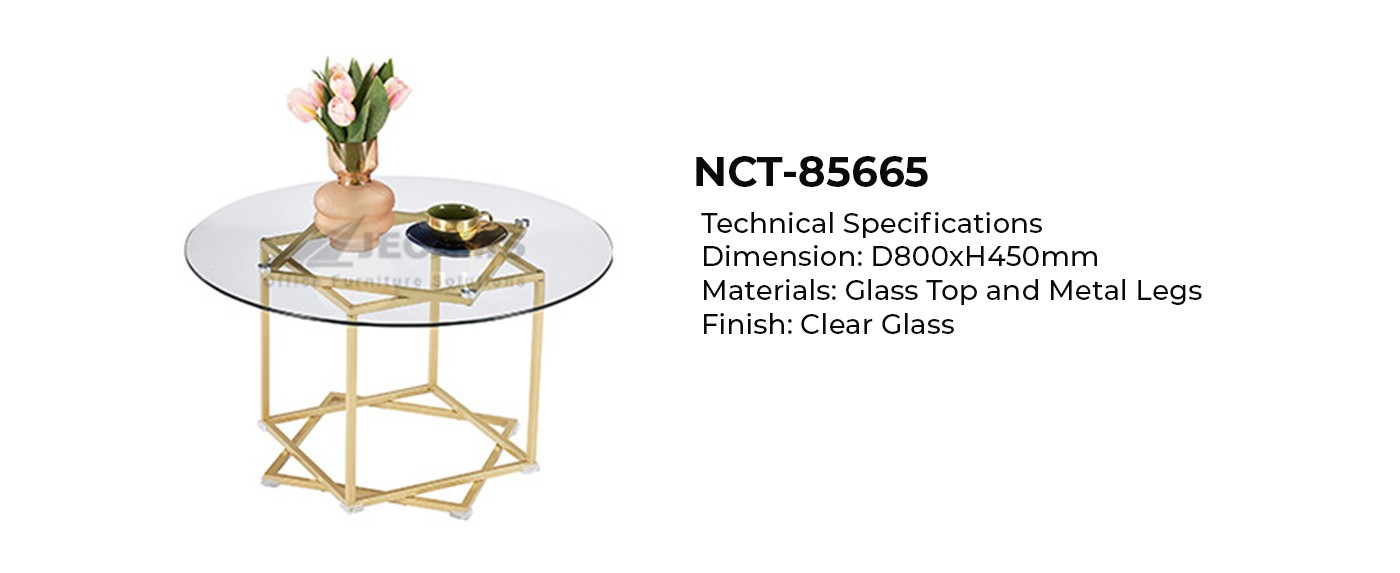 Clear Glass Center Table