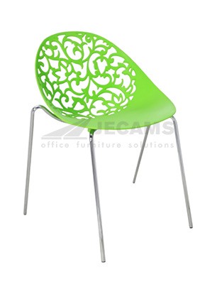 Armless Green Plastic Chair
