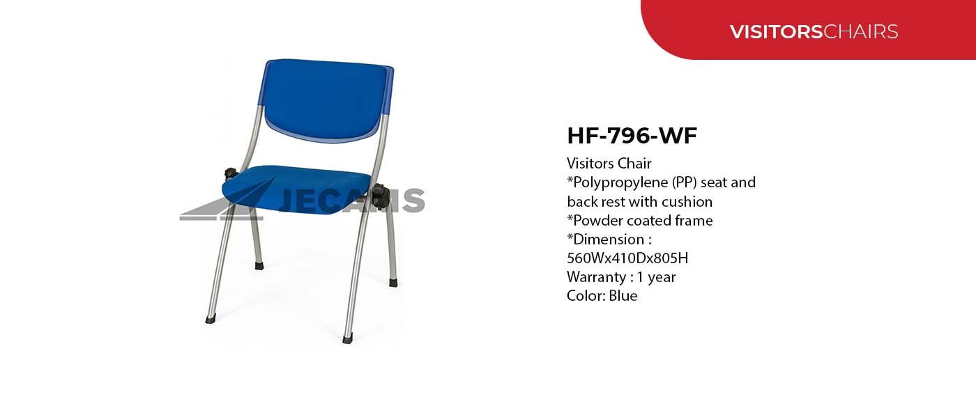office visitors chair blue