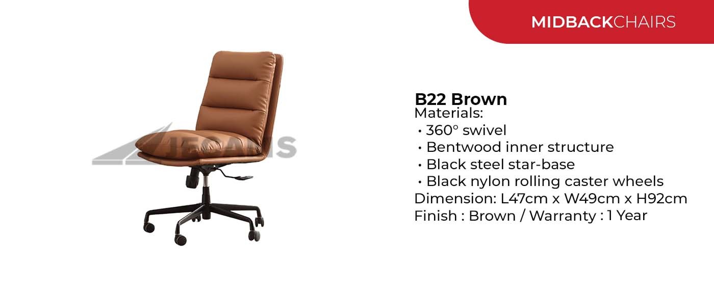 comfy midback office chair