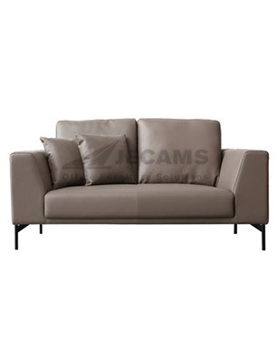 grey 2 seater sofa and chair