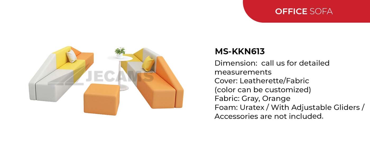 gray orange office chair