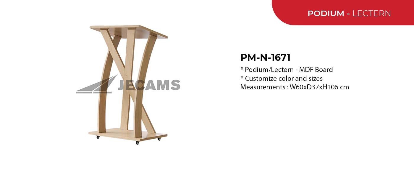 wooden podium/lectern
