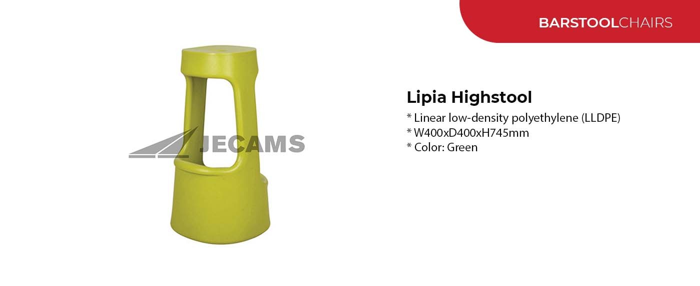 green contemporary barstool