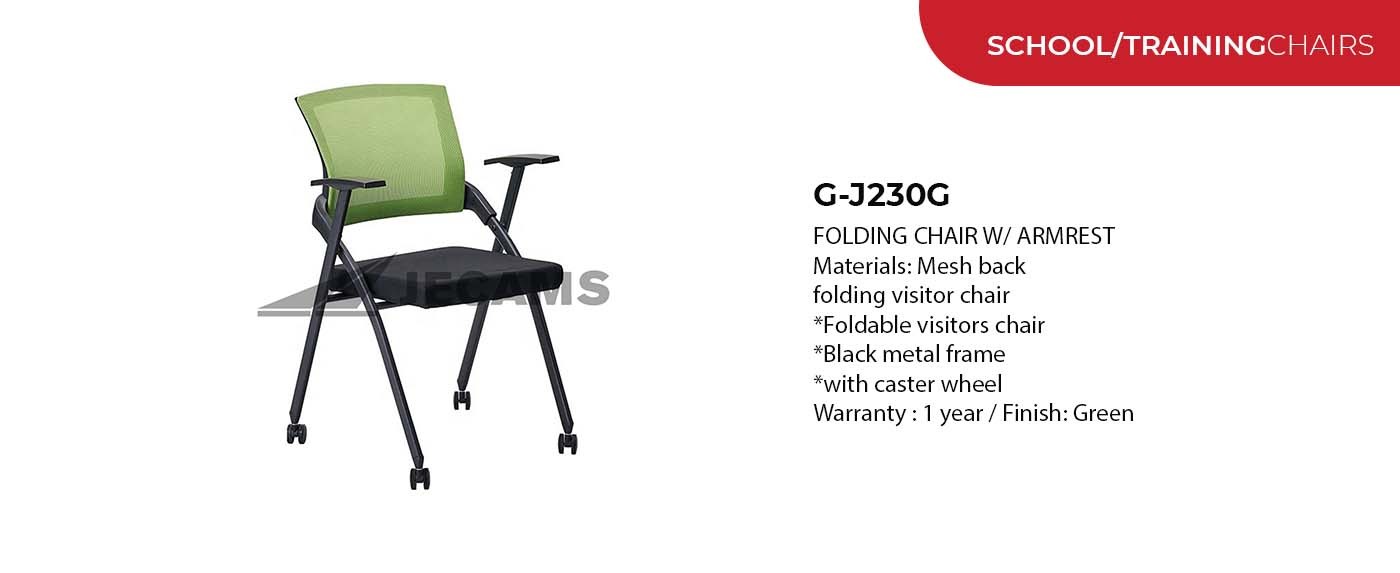 green visitors chair