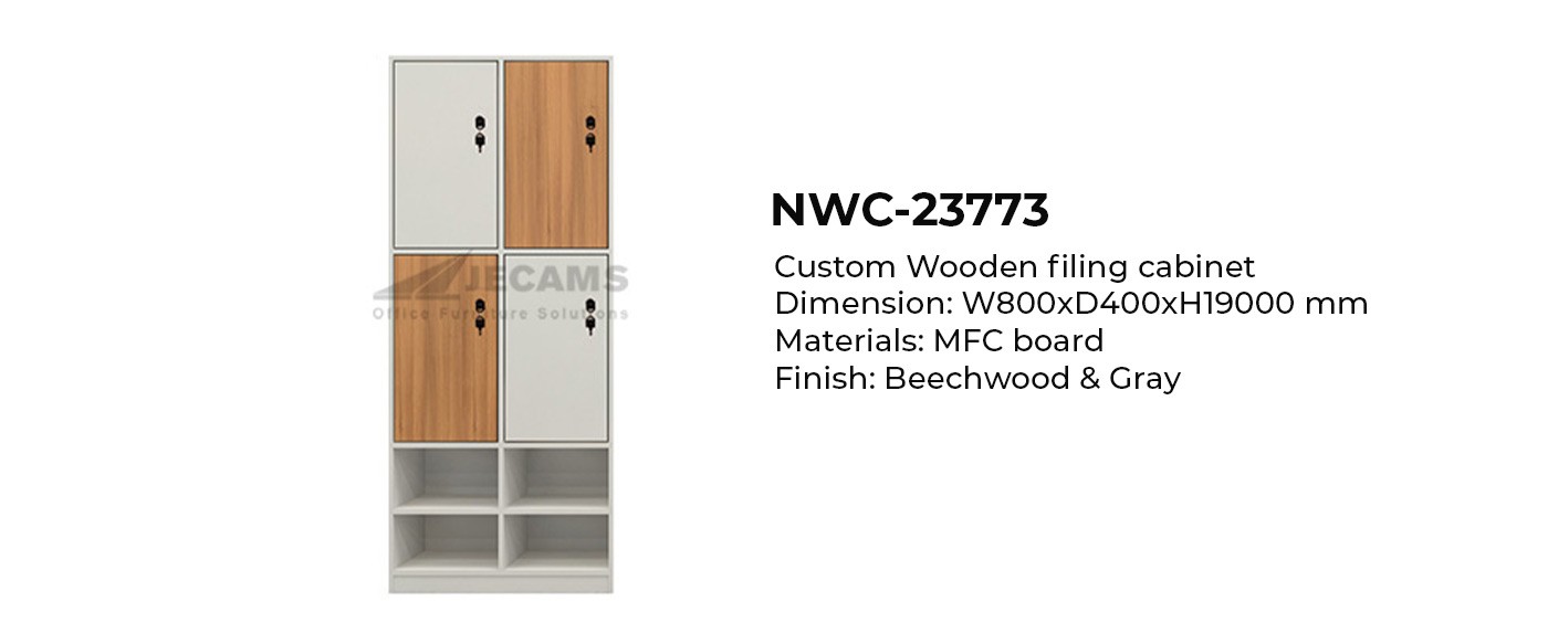 compact custom wood cabinet